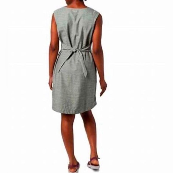 Columbia‎ Wmns L, Summer Chill Shift Dress, 100% Organic Cotton, Khaki, Pockets - Picture 2 of 5